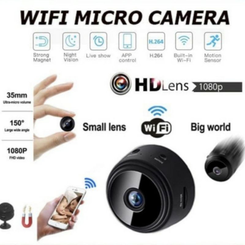 Jual Camera CCTV Mini Wifi A9 Apps V380 Spy Camera A9 Aplikasi V380