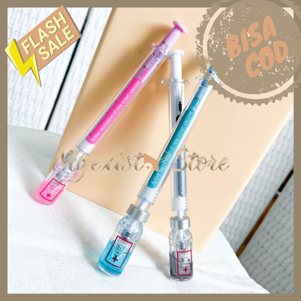 

Pulpen Vaksin Covid Lucu Gemes Gel Pen Karakter Suntikan Botol Alat Tulis Kantor perlengkapan sekolah kado unik murah grosir ready jakarta bisa cod Harga bersahabat Produk Berkualitas IVN565