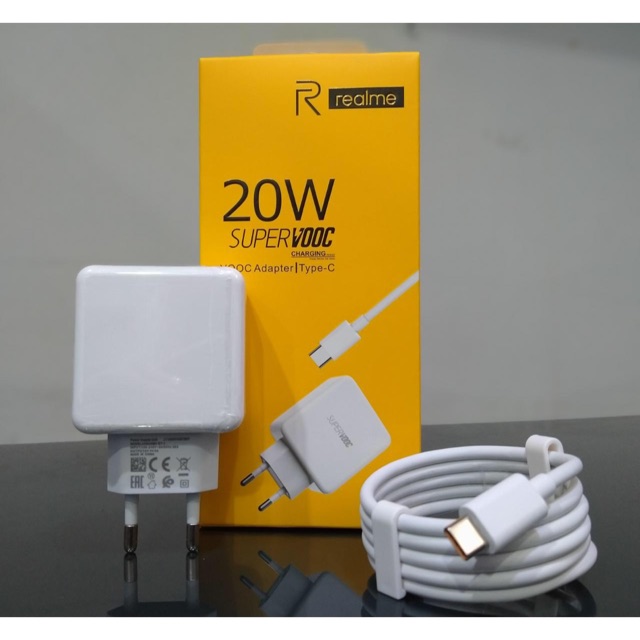 Charger Realme 20W vooc fast charging Type C dan V8 Micro