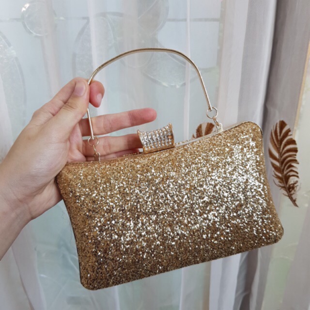 Clutch Glitter with Handle