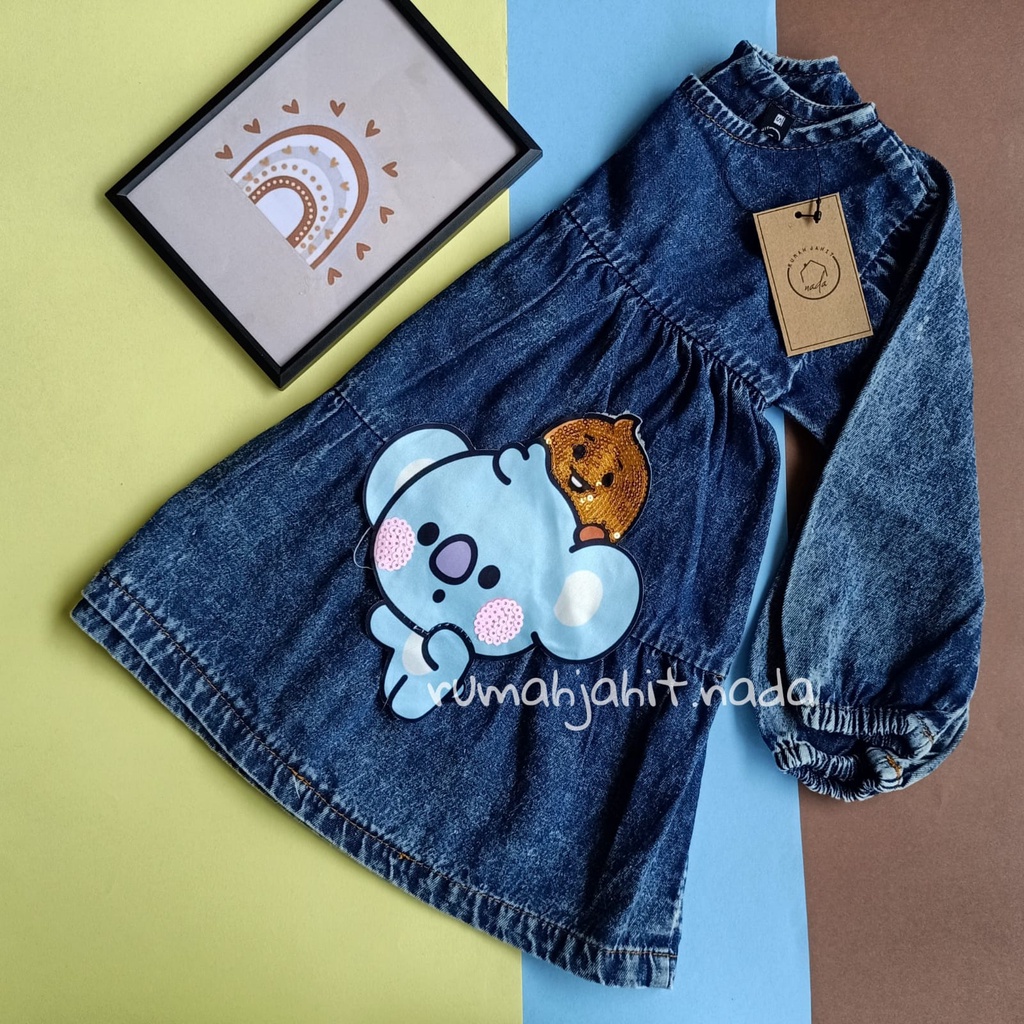 Dress jeans anak karakter