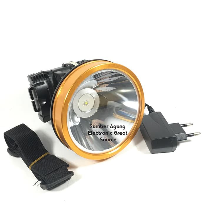 Senter Kepala 50W Cahaya CA3004 Cahaya Kuning Atau Putih 50 Watt Super Terang