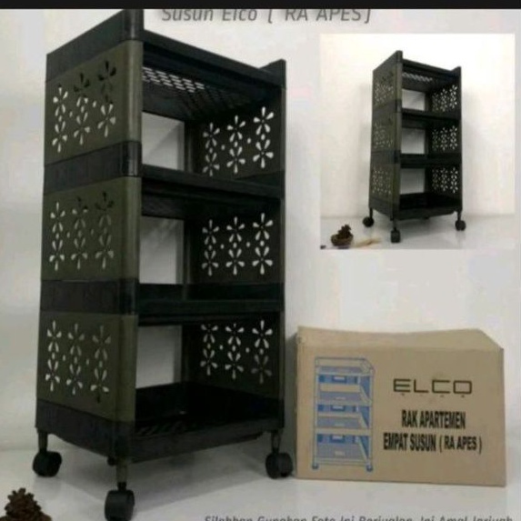RAK  PLASTIK APARTEMEN ELCO 4 SUSUN