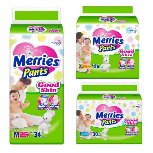 Merries Pants Good Skin S/M/L/XL Popok Celana | Shopee