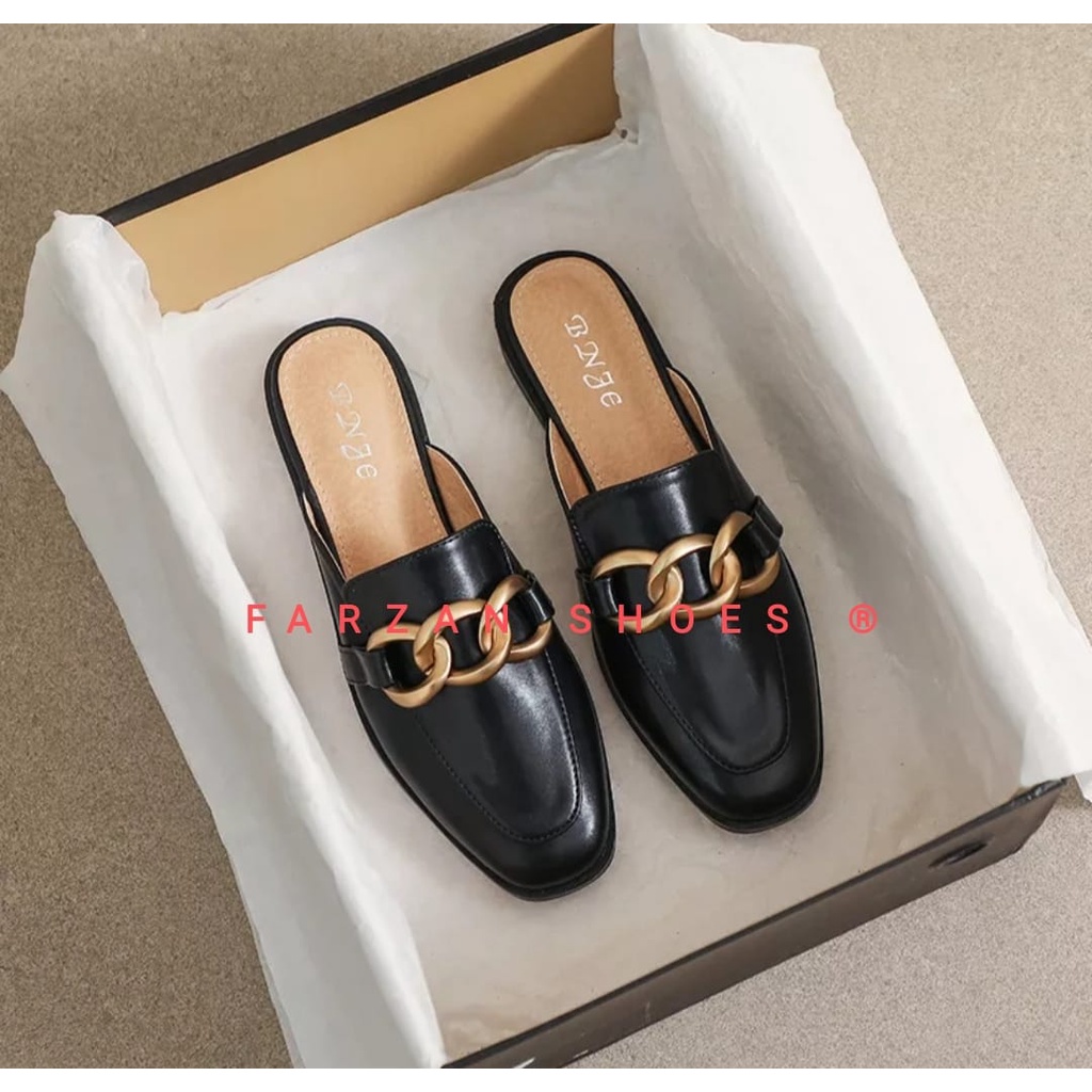 REAL [ICT FLATSHOES WANITA RANTAI  KOREA STYLE NV 01 SERBA SHOES