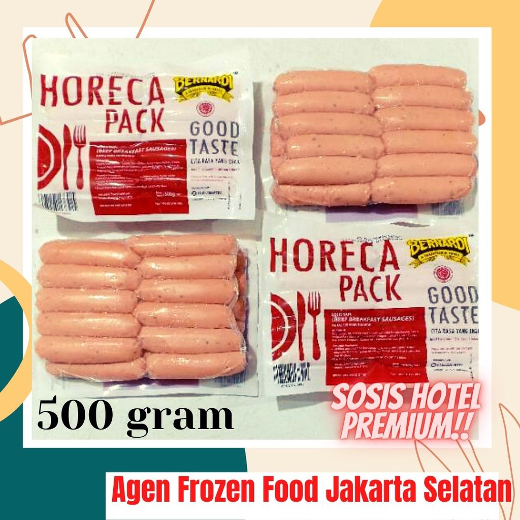 

Sosis Sapi Premium Sosis Horeca Bernardi 500 gr Sosis Hotel Bratwurst Agen Frozen Food Jakarta