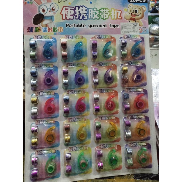 

mainan solasi mini solasi geliter / lembar isi.20.set