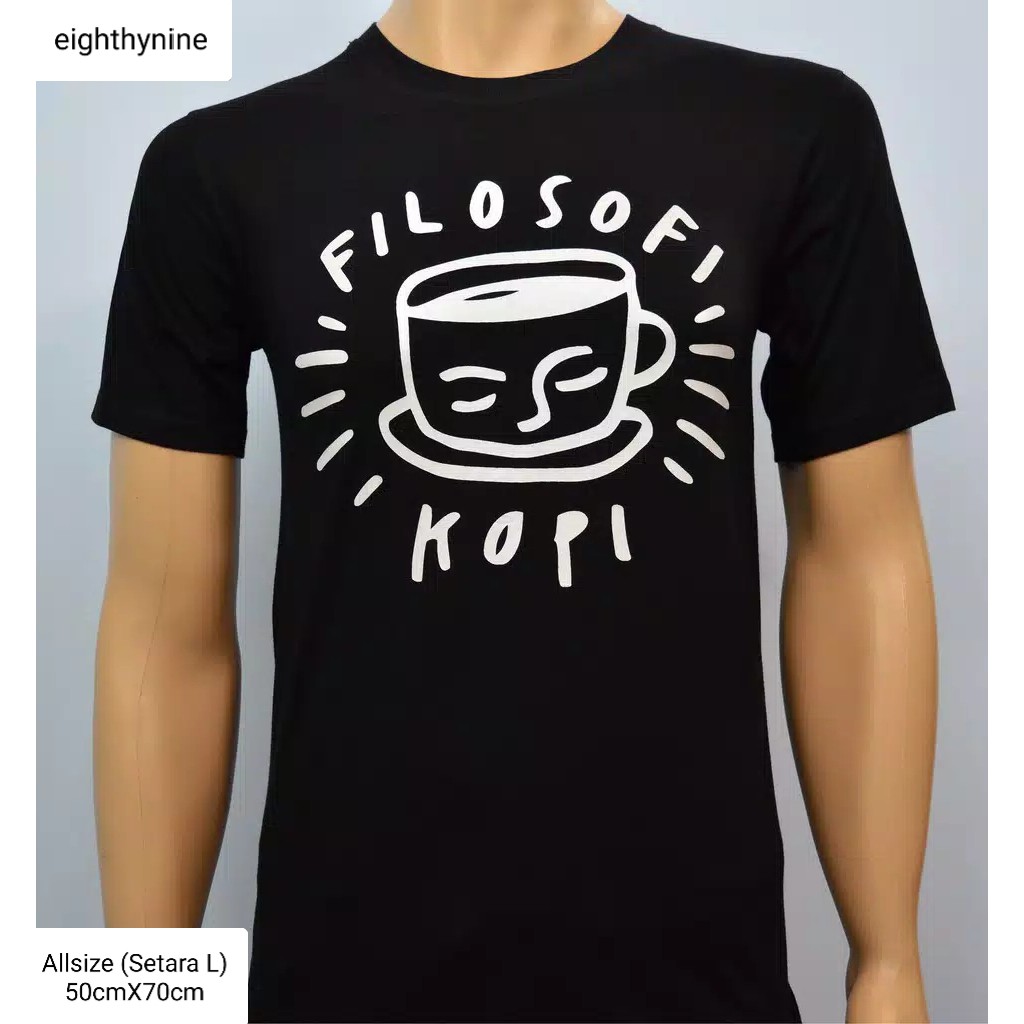 Baju pria kaos pria kaos Filosofi KOPI