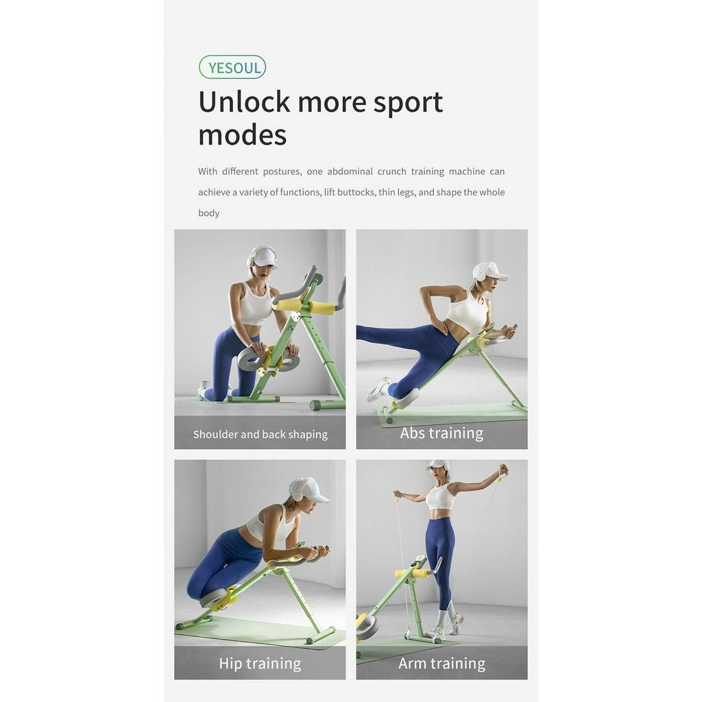 Yesoul WT50 ABS Smart Roller Abdominal Alat Gym - Garansi Resmi