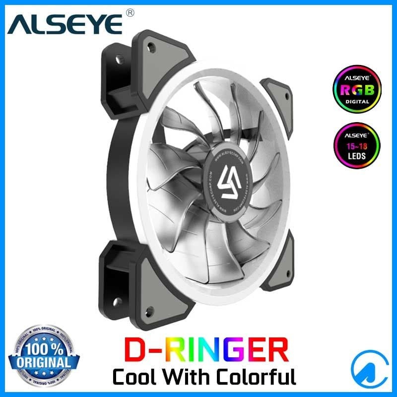 D-Ringer ALSEYE Dringer Auto RGB LED Fan Casing 12cm Case Fan