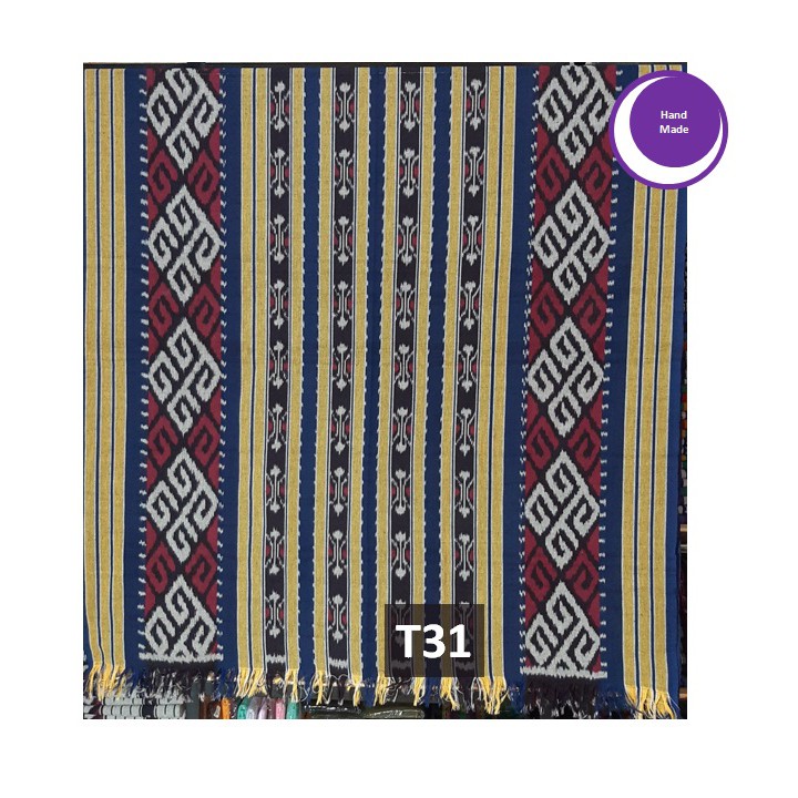 Kain Tenun Ikat Warna Hijau Lemon Motif Toraja Terbaru Ukuran 120cm X 240cm