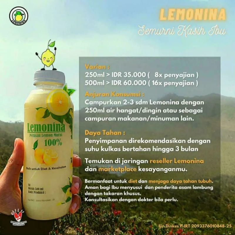 

lemonina sari lemon asli