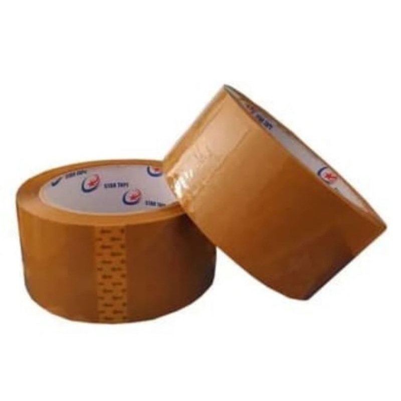 

STAR TAPE Lakban Coklat 45mm x 100 Yard Solatip Coklat Per Pcs