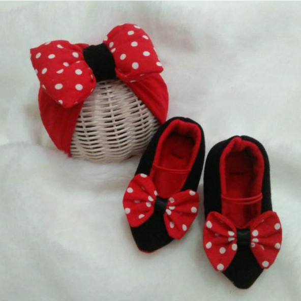 Sepatu heels bayi(minimouse)