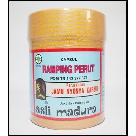 

Jamu Ramping Perut Nyonya Karsih Suplemen Herbal Indonesia (100 Kapsul)