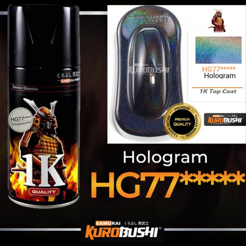 cat semprot samurai kurobushi pilok pilox samurai hologram hg77 300ml hg77***** hologram