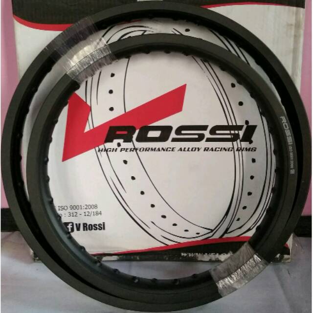 Velg Rossi 160X21/ 185X18 Hole 36 (Ring 18 - 21) (Ring 16 - 19) Wm Hitam KLX, CRF