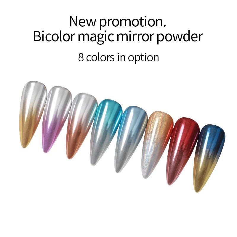 [FLASHES] Mirror Dip Powder 2 in 1 Magic Gliter Nail Dipping Powder