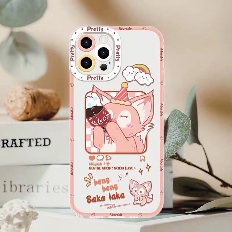 Soft Case Silikon TPU Motif Kelinci Untuk Iphone 13 12 Mini 11 10 Pro XS Max X XR 8 7 6 6S Plus SE 2020