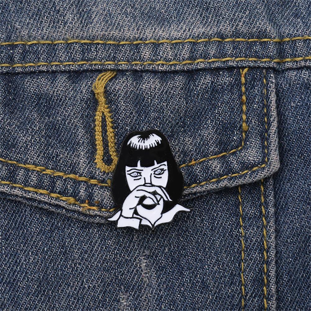 [Elegan] Pin Anime Junji Ito Spesial Anime Japan Korsase Perhiasan Horrific Picasso Style Pin Badge