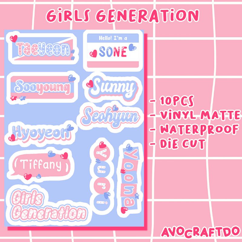 [ AVOCRAFTDO ] Sticker Kpop Girls Generation / SNSD