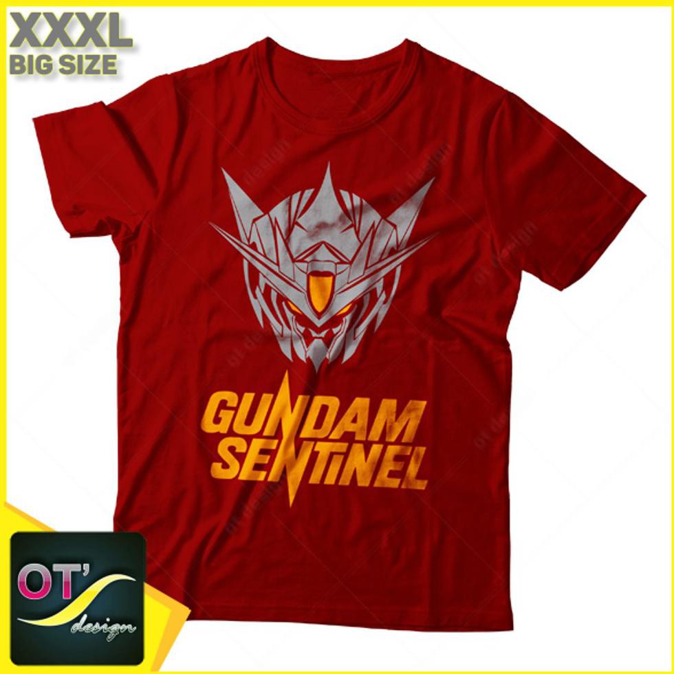Kaos Xxxl Big Size Gundam Sentinel 1 Merah Ot Design Uliandrashop