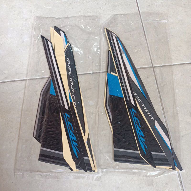 striping stiker les body Yamaha new Vixion 2015 hitam abu abu