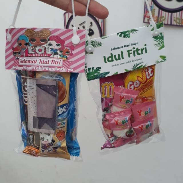 10 TAS SNACK LEBARAN PLASTIK THR AMPLOP LEBARAN pernik