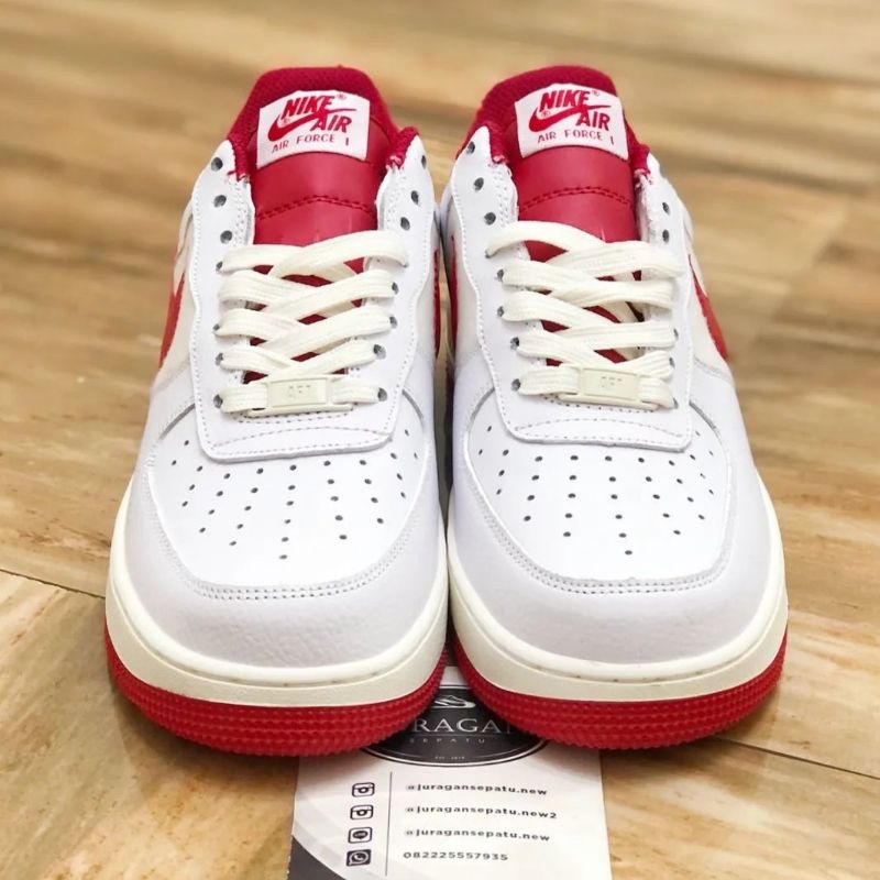 Nike Air Force 1 '07 LV8 &quot;Varsity Jacket&quot; White/Gym Red-Sail