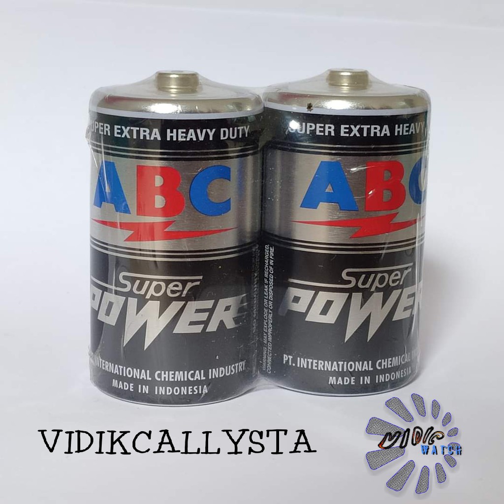 BATU BATTERY BATREI BATERAI ABC SUPER POWER BESAR UM 1 SIZE D