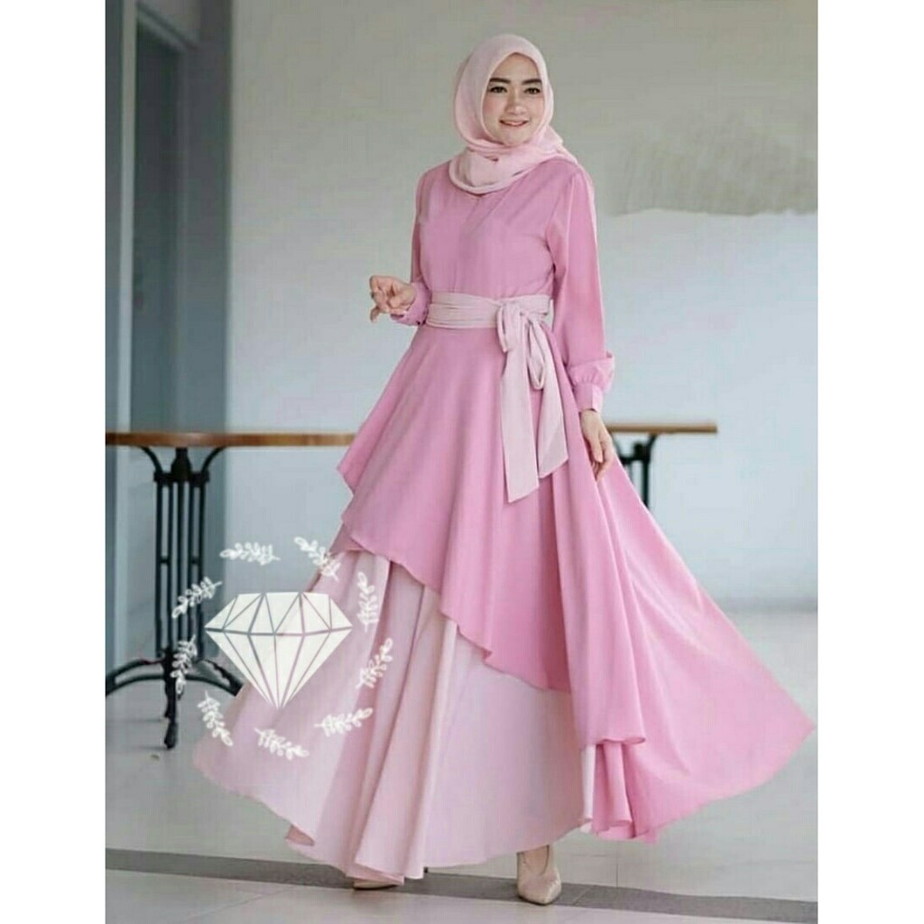 Dress Zaila - Gamis Muslim - Dress Muslim Terbaru