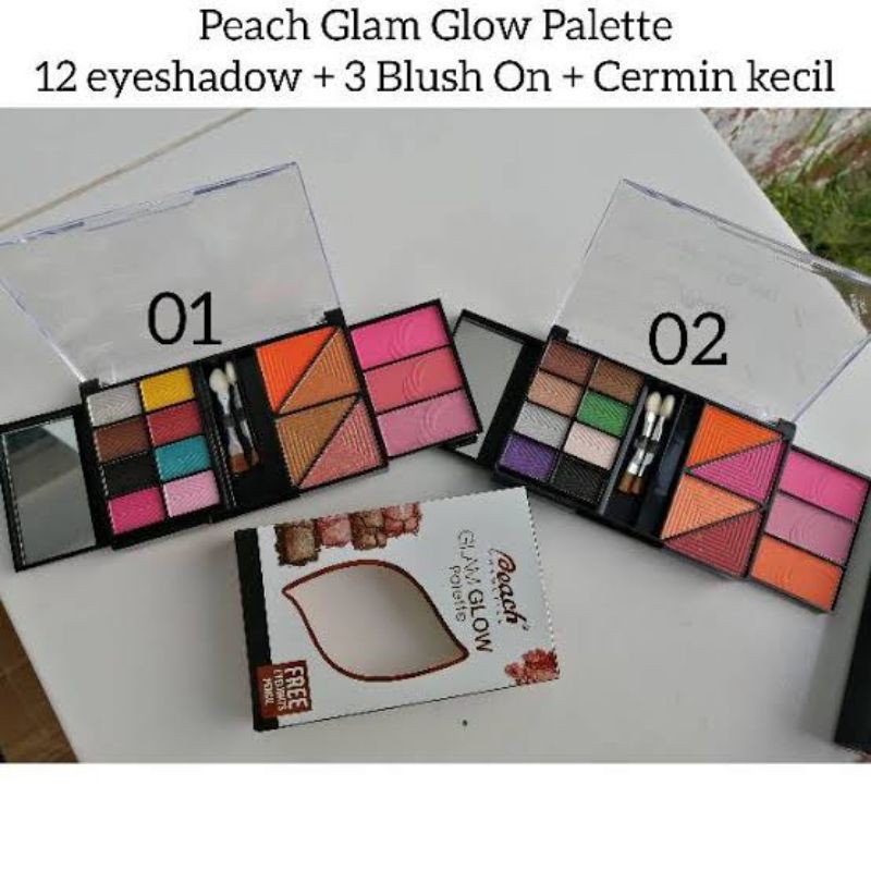 PEACH GLAM GLOW PALETTE BPOM