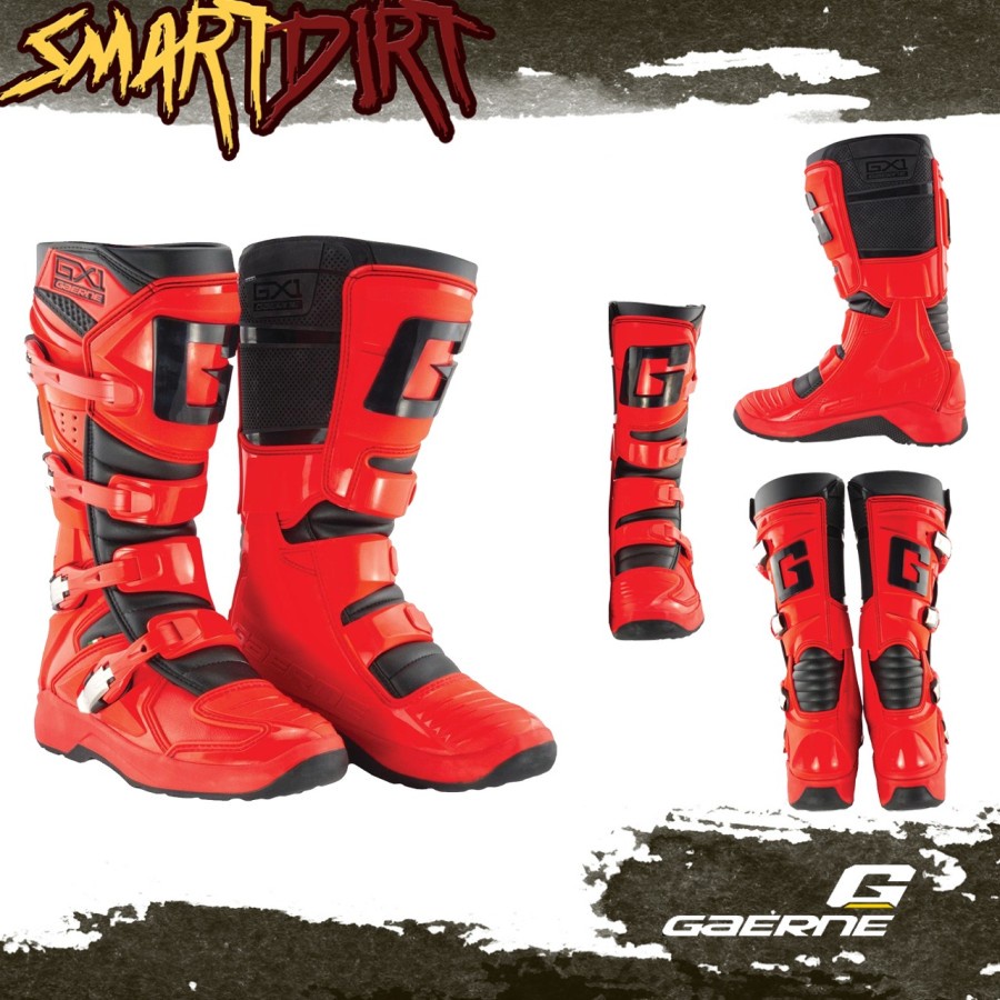 SEPATU OFFROAD GAERNE GX1 EVO RED BLACK 2023 BOOTS GAERNE GX1 ORIGINAL