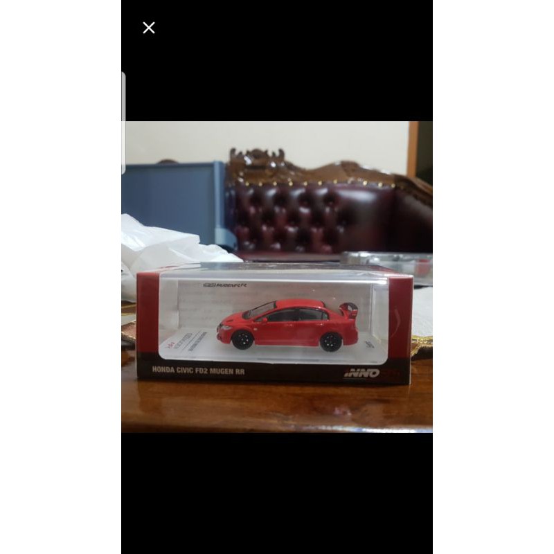 inno 1/64 honda civic fd2 mugen rr -merah