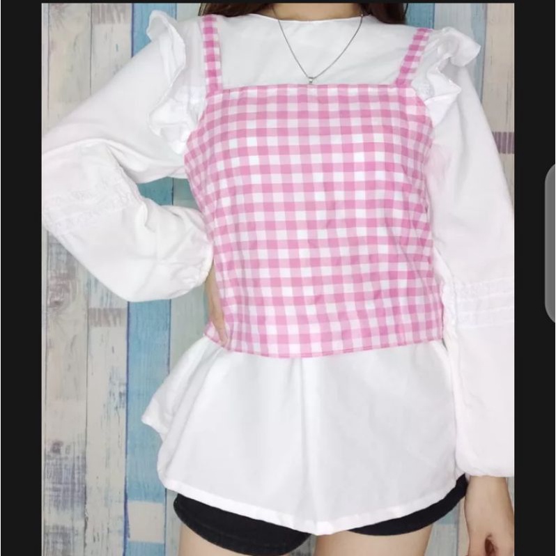 tank top wanita katun kotak_tenk top wanita koreaan kekinian