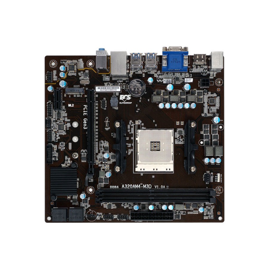 MOTHERBOARD AMD ECS A320AM4 M3D