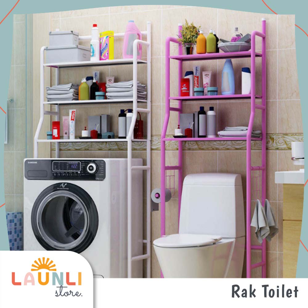 juraganseller56 - Rak Sabun / Rack Mesin Cuci / Toilet 2 Tingkat Homihomi Besi