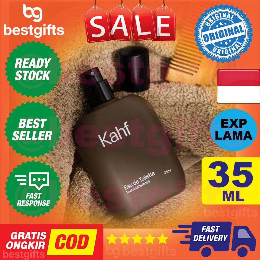 KAHF EAU DE TOILETTE TRUE BROTHERHOOD PARFUM PRIA BADAN WANGI TAHAN LAMA PERFUM LAKI PERFUME 35 ML