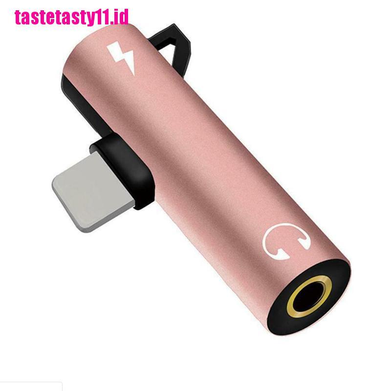 【TTID】For iPhone 8 7 Plus X Lightning to 3.5mm Aux Earphone Charger Jack Adapte
