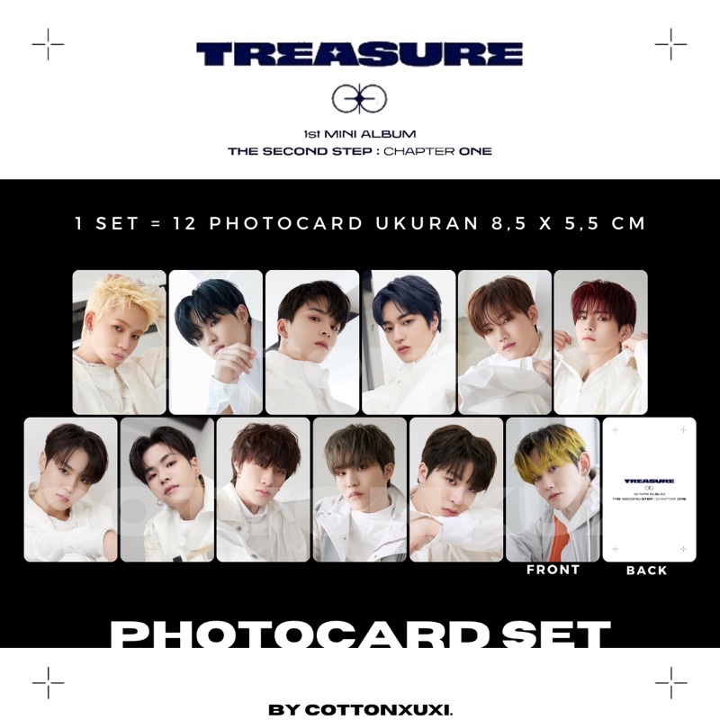 [PC SET] TREASURE The Second Step : Chapter One 1st Mini Album Unofficial Photocard Hyunsuk Jihoon Y