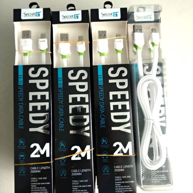 Kabel data Micro USB Secret G LS35 Micro Cable white for Android Apple Asus ViVo Xiaomi Samsung