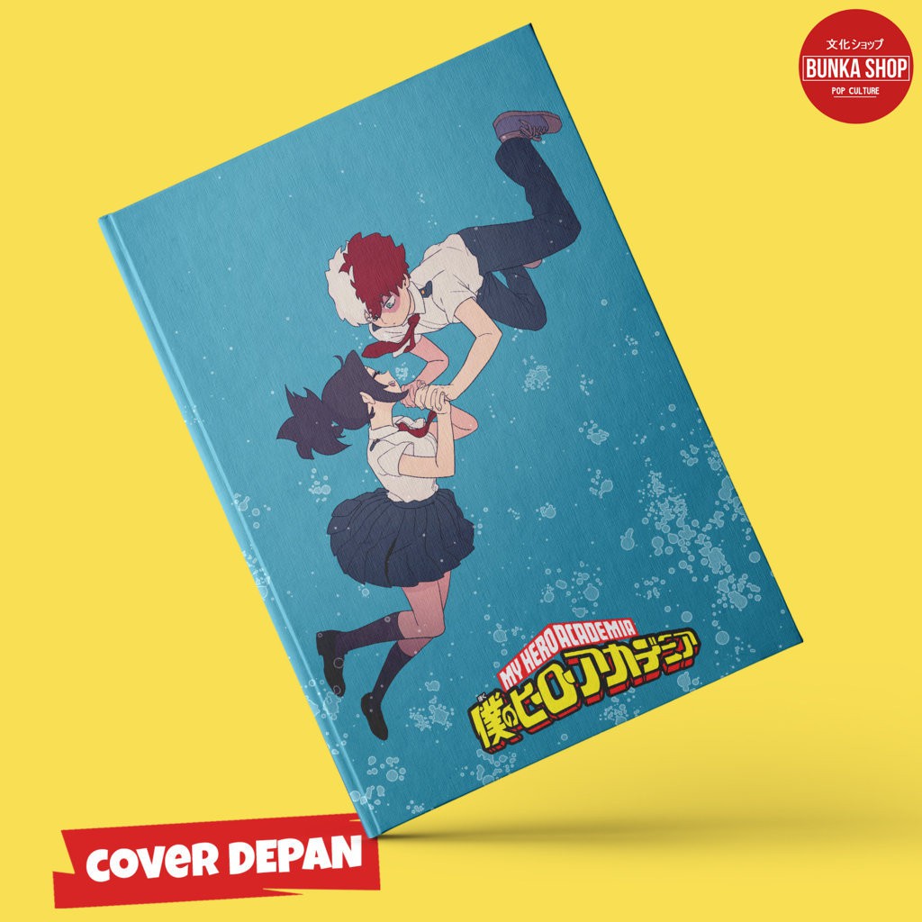 

Note Book Anime Boku no Hero Academia Todoroki and Momo Hardcover A5 Jurnal Agenda Planner