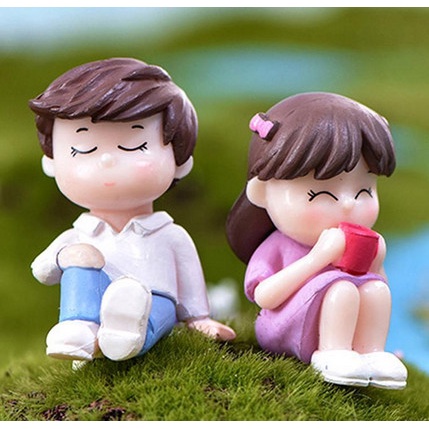 Miniature Lover Figures - Lovers Couple Figurines #24 (2pcs)