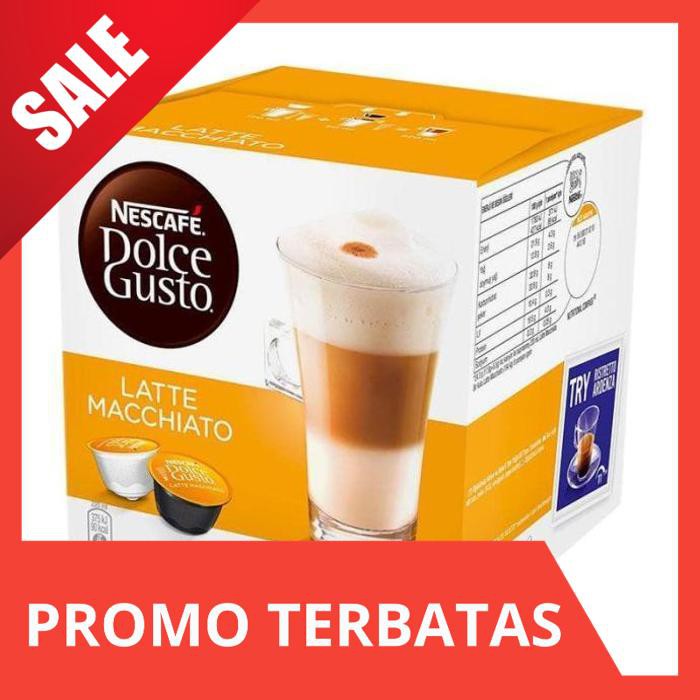 

TURUN HARGA Nescafe Dolce Gusto Latte Macchiato Capsule - Exp 12 Mei 2021 AR131