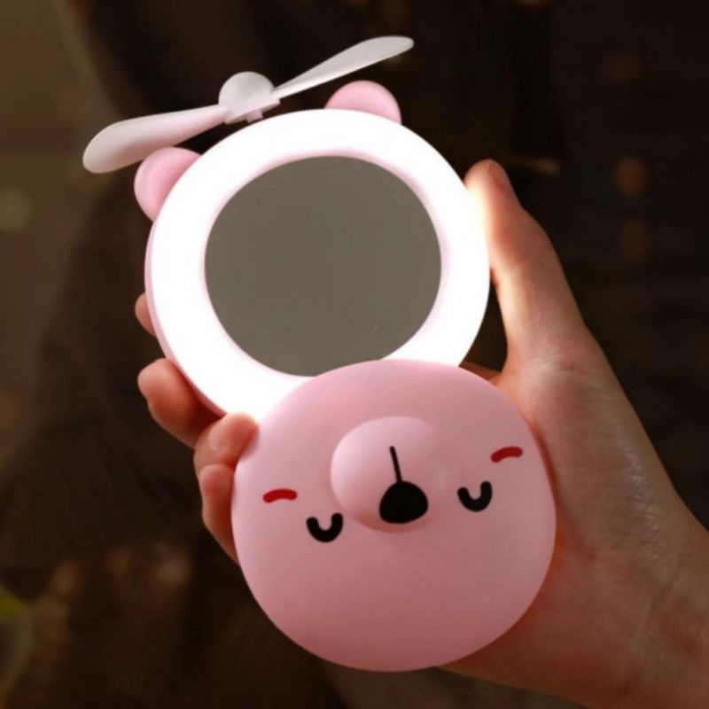 cermin led kipas makeup