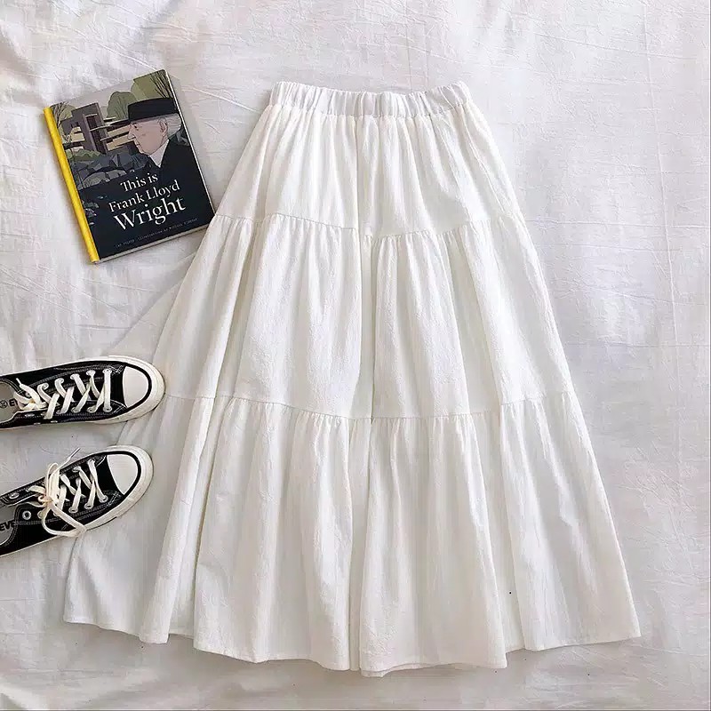 Ima Skirt Katun Rayon rok murah / skirt murah / rok panjang / rok wanita / rok / basic skirt-2