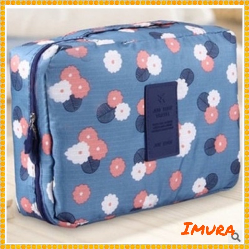 IMURA | Toiletries Cosmetic Pouch Travel Mate (Tempat Tas Perlengkapan Kosmetik) Impor