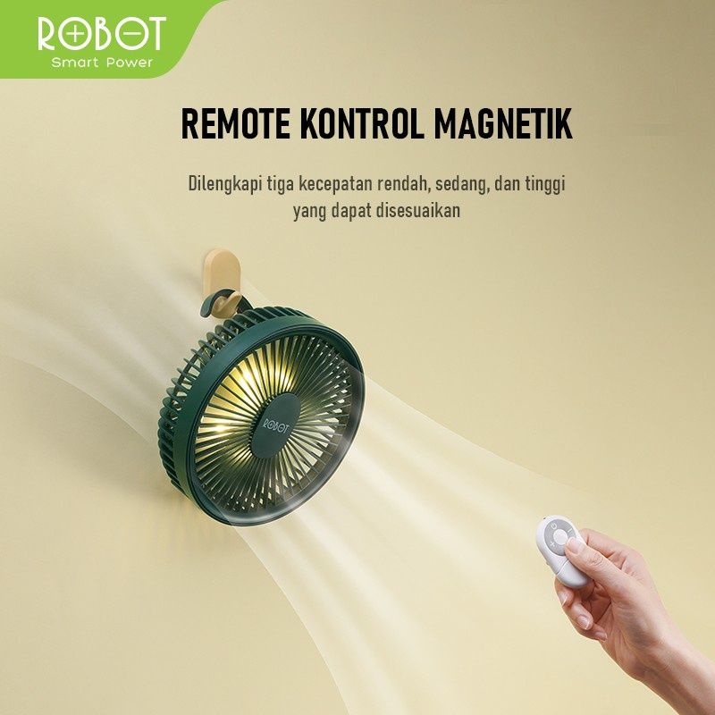 Robot RT-BF16 Kipas Portabel Remote Control USB Mini Fan