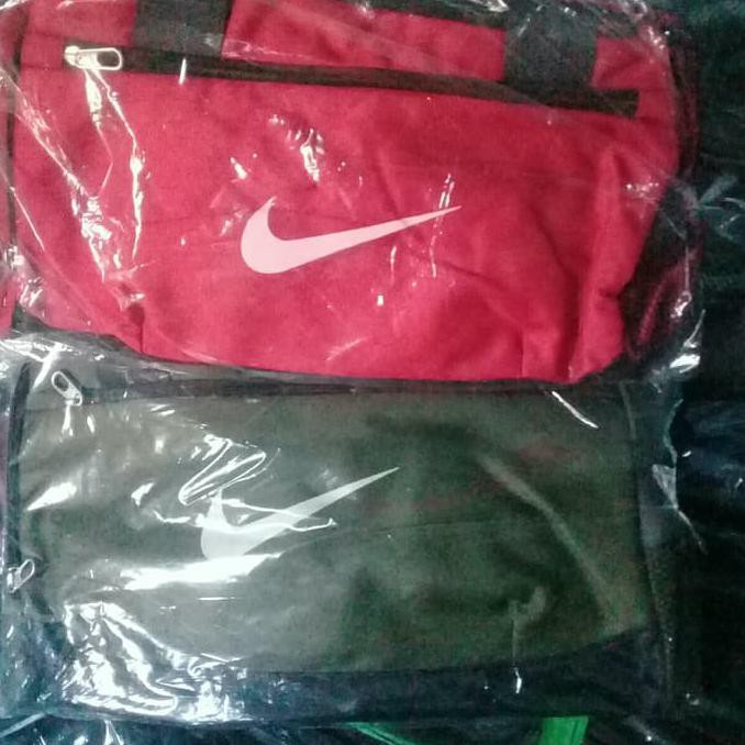 TAS NIKE SPORT - TAS PAKAIAN SEPATU OLAHRAGA 2IN1 SELEMPANG / JINJING - HITAM KODE 1137