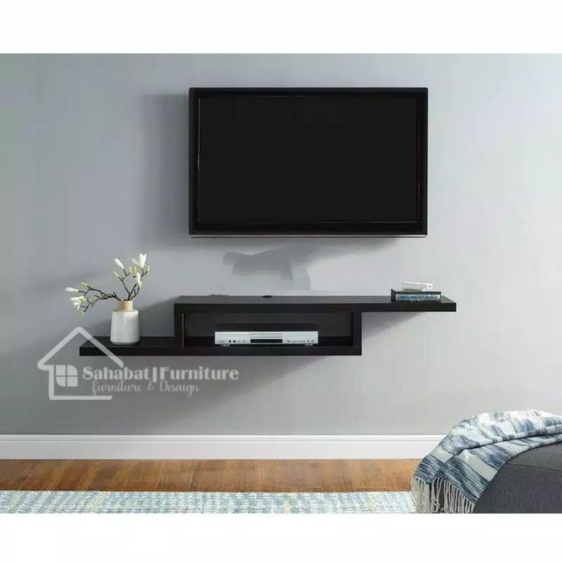 Rak dinding tv modern 116 cm